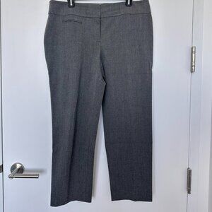 Ann Taylor Loft Trouser Pant, Grey, Size 12
